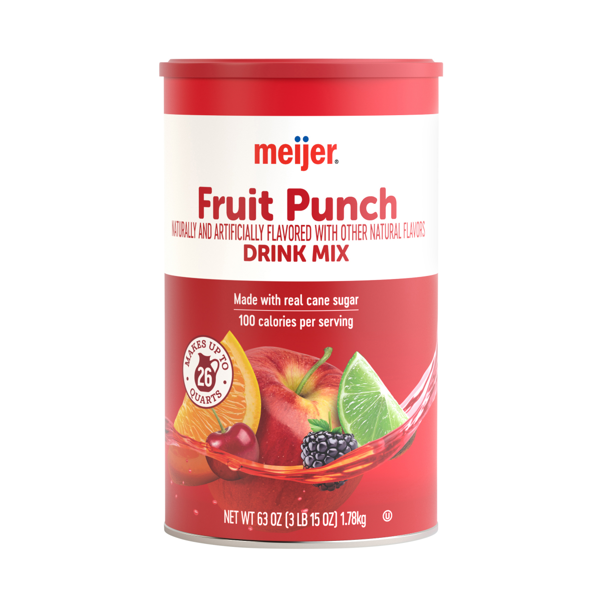 slide 1 of 2, Meijer 63oz Fruit Punch, 63 oz