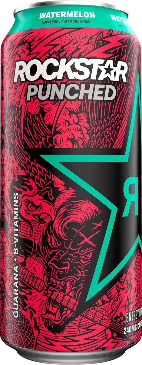 slide 2 of 5, Rockstar Energy Drink, Watermelon, 16 fl oz