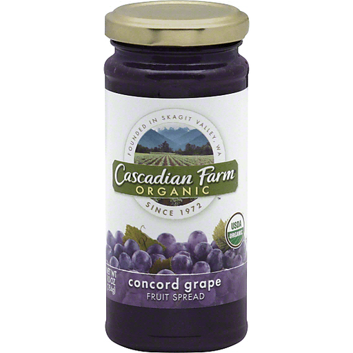 slide 2 of 3, Cascadian Farm Organic Concord Grape Fruit Spread, 10 oz