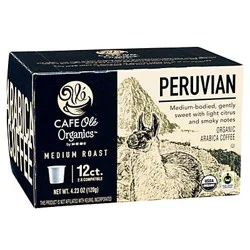 H-E-B Cafe Ole Organics Peruvian Single Serve Coffee Cups - 12 ct