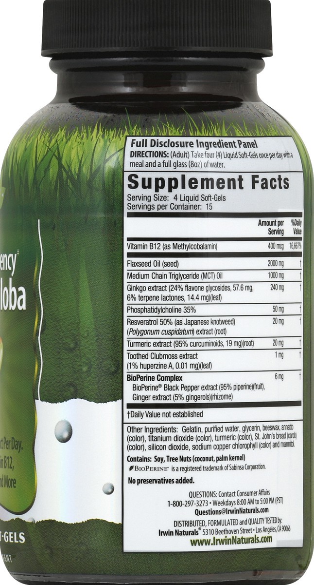 slide 7 of 8, Irwin Naturals Ginkgo Biloba 60 ea, 60 ct