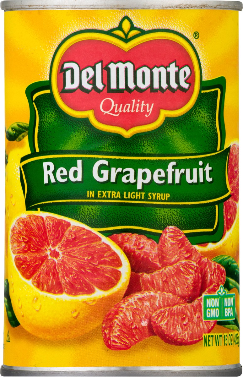 slide 4 of 9, Del Monte In Extra Light Syrup Red Grapefruit 15 oz, 15 oz