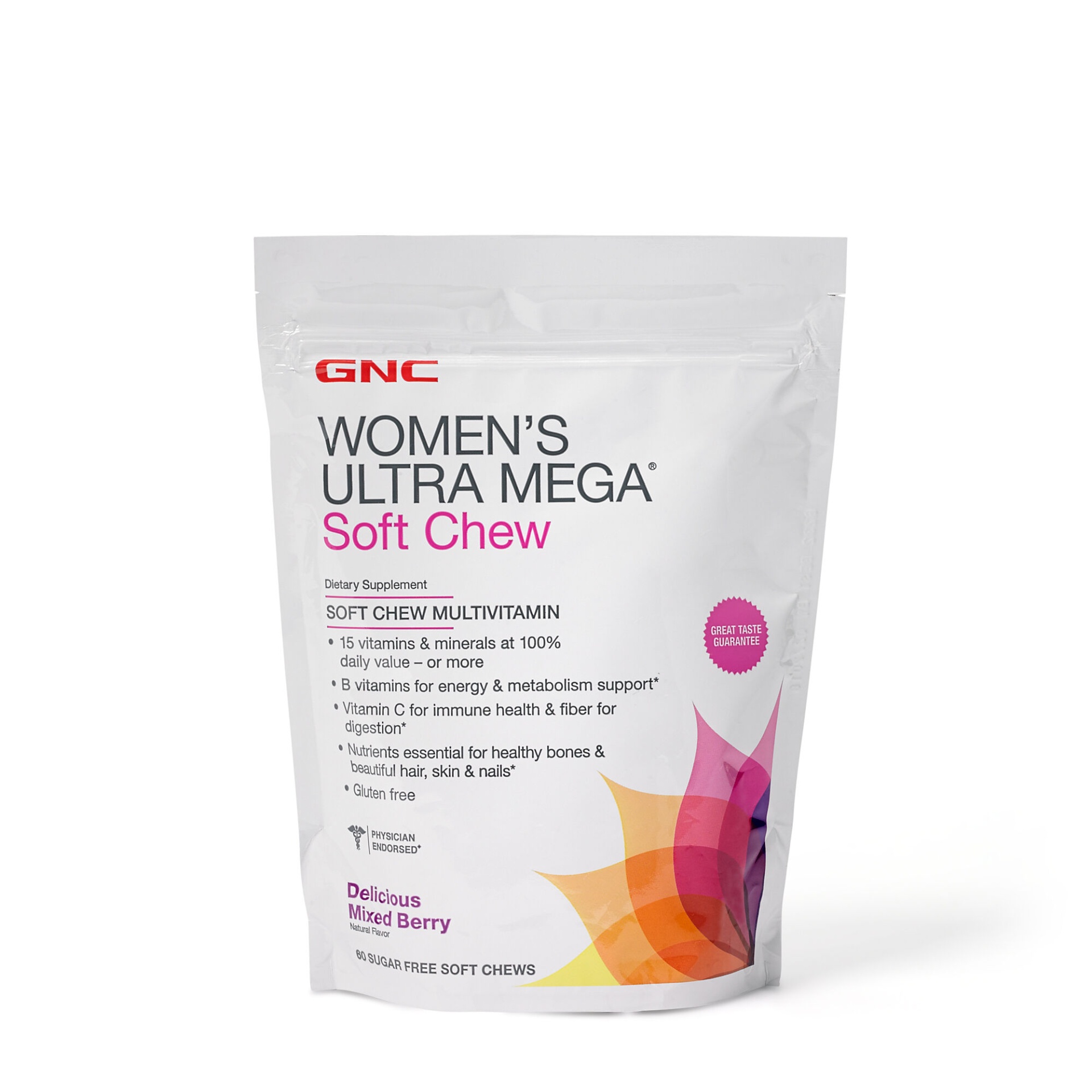 Gnc Womens Ultra Mega Soft Chew Multivitamin Mixed Berry 60 Ct Shipt 6942