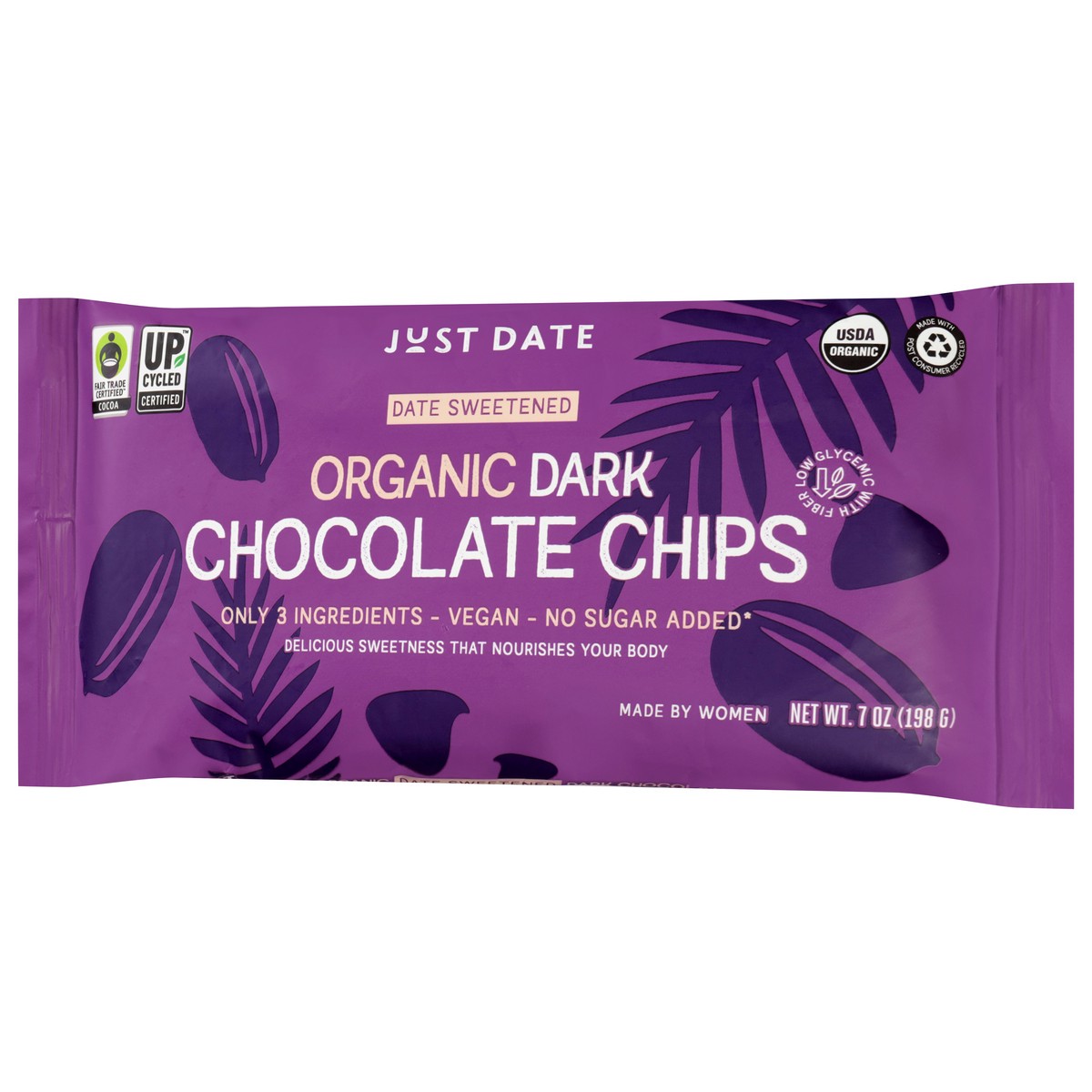 slide 10 of 14, Just Date Organic Dark Chocolate Chips 7 oz, 7 oz
