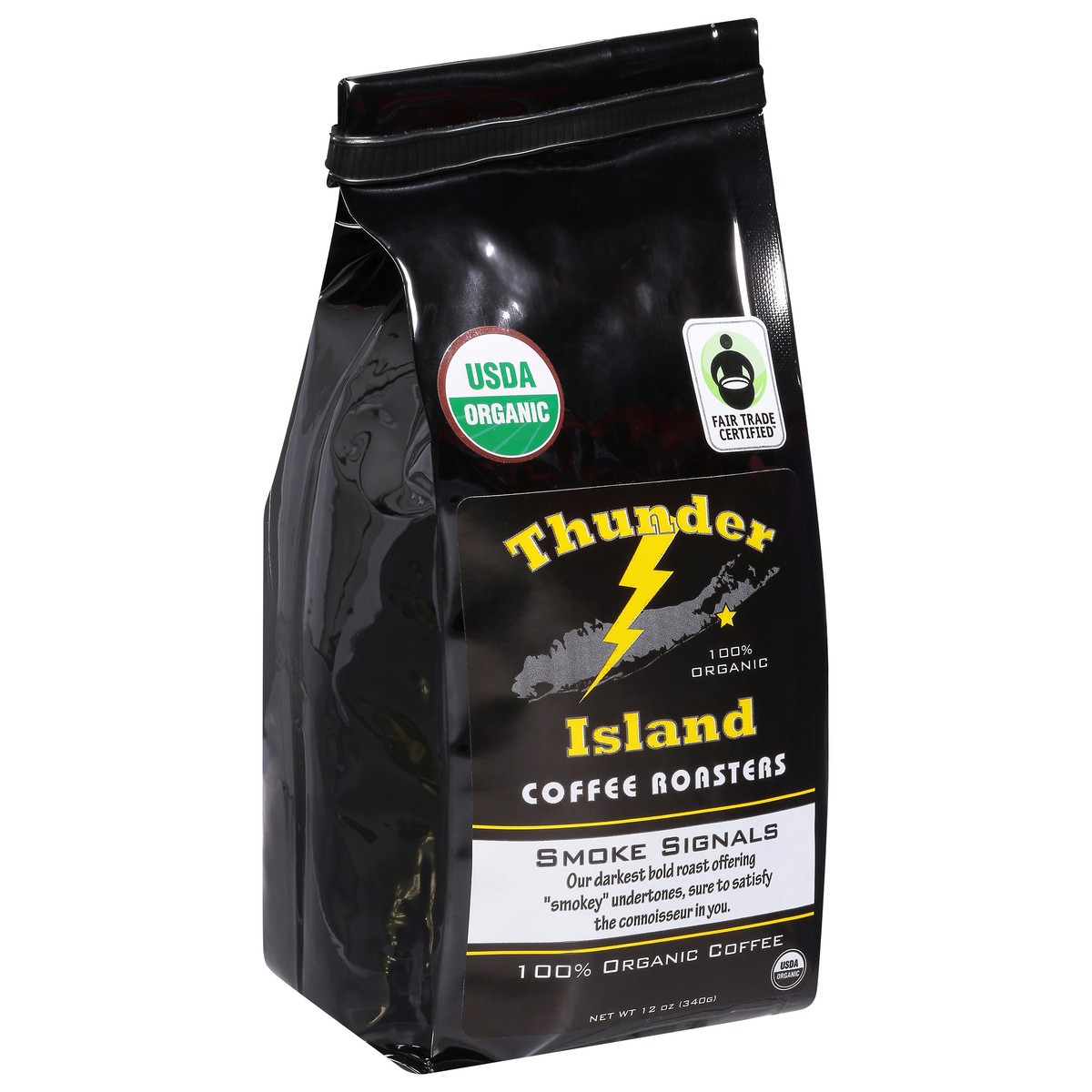 slide 2 of 11, Thunder Island Coffee Roasters Whole Beab Smoke Signals- 12 oz, 12 oz