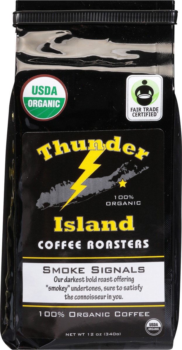 slide 4 of 11, Thunder Island Coffee Roasters Whole Beab Smoke Signals- 12 oz, 12 oz