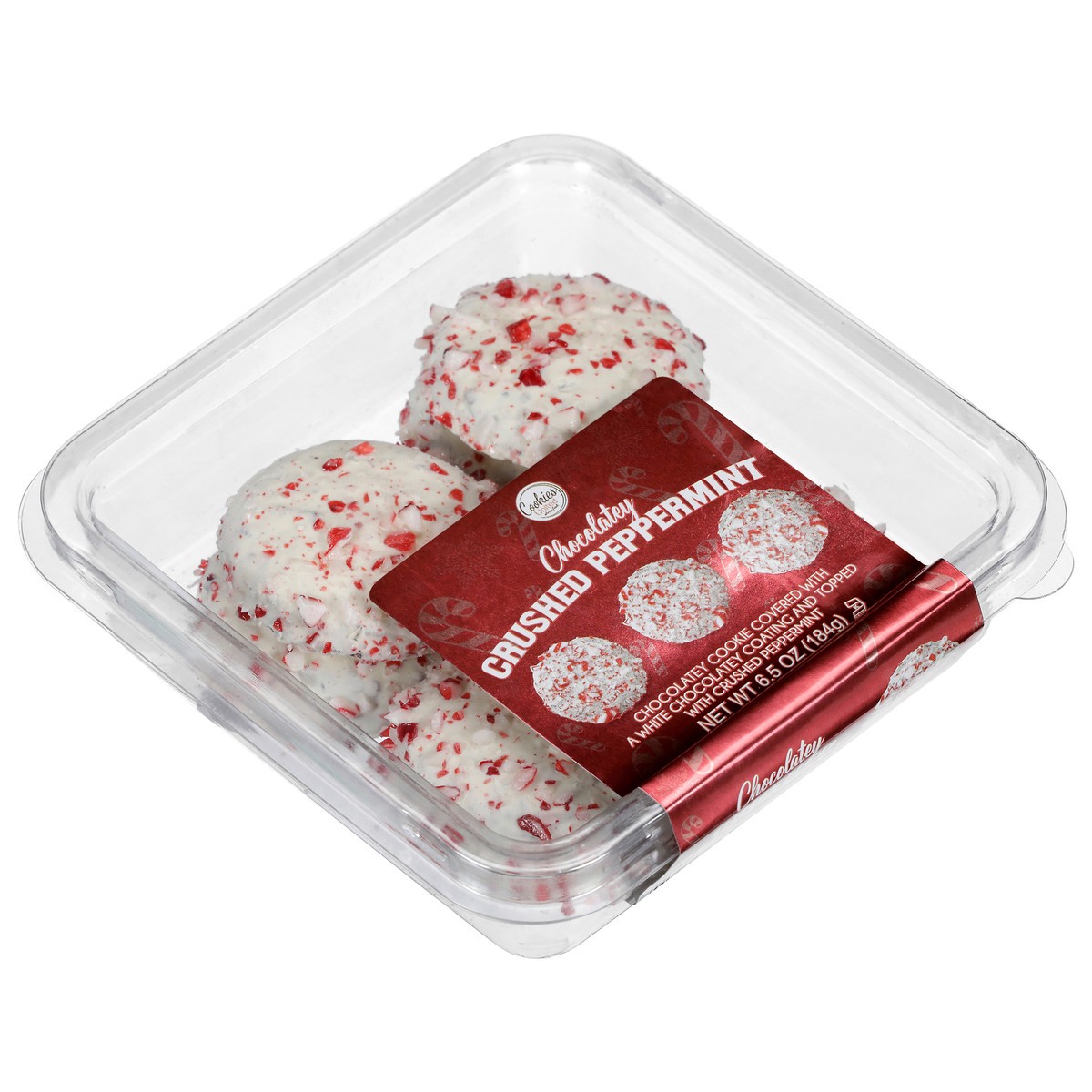 slide 2 of 4, Cookies United Crushed Peppermint Chocolatey Cookie 6.5 oz, 65 oz