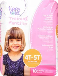 Tippy Toes Training Pants for Girls 18 Each