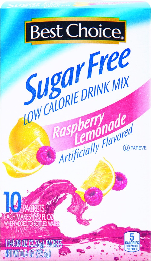 slide 1 of 1, Best Choice Raspberry Lemonade Mix Sticks Sugar Free - 10 ct, 10 ct
