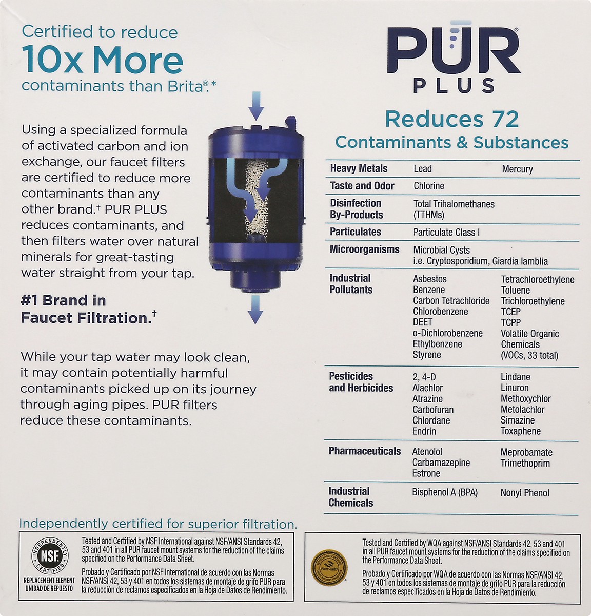 slide 7 of 8, PUR MineralClear Replacement Faucet Filter, 2 ct