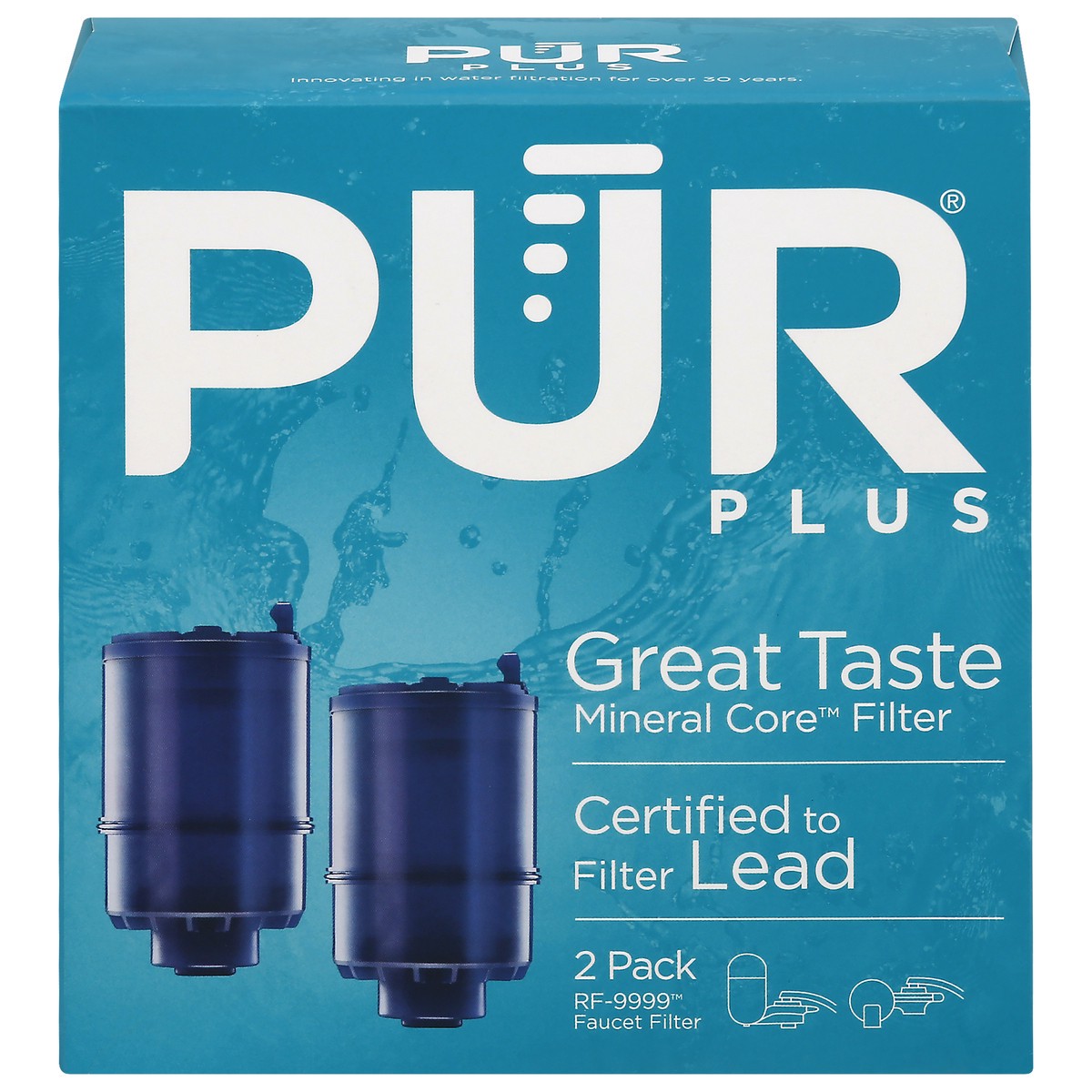 slide 1 of 8, PUR MineralClear Replacement Faucet Filter, 2 ct