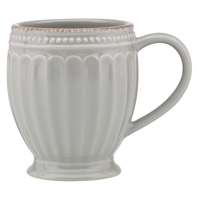 slide 1 of 1, Lenox French Perle Groove Mug - Grey, 1 ct