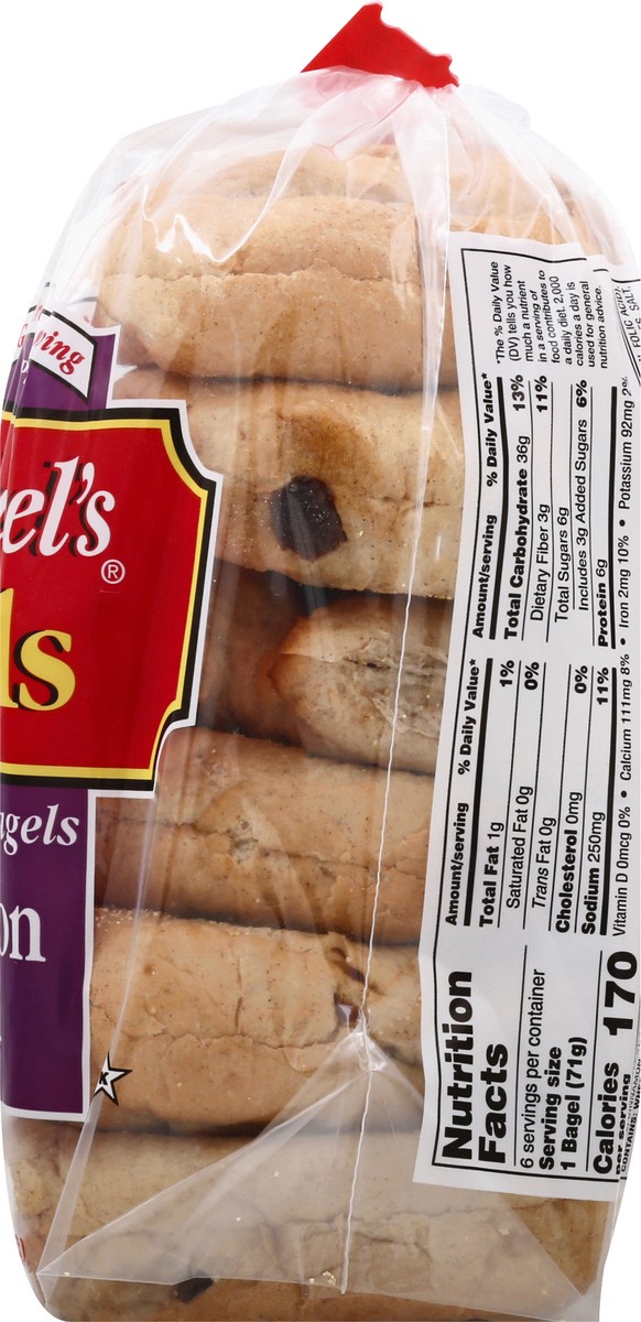 slide 5 of 9, Schwebel's Schwebels Cinnamon Raisin Bagel, 15 oz