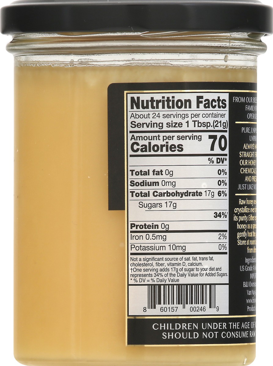 slide 2 of 13, Bandi Foods Raw Wildflower Honey 1.1 lb, 1.1 lb