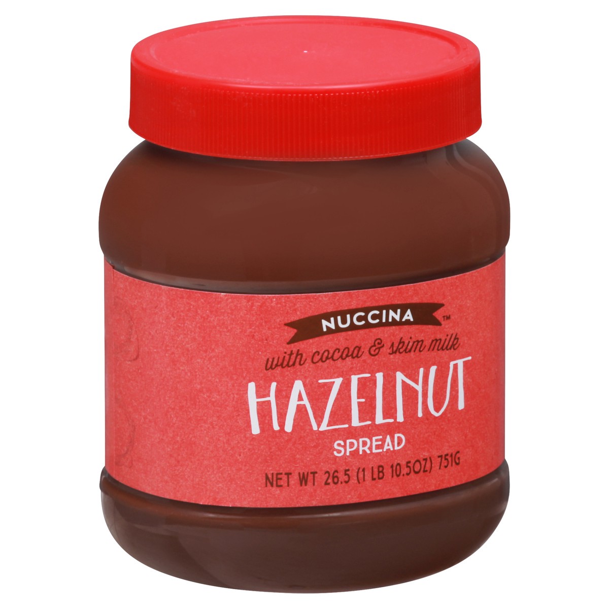 slide 8 of 9, Nuccina Hazelnut Spread with Cocoa & Skim Milk 26.5 oz, 26.5 oz