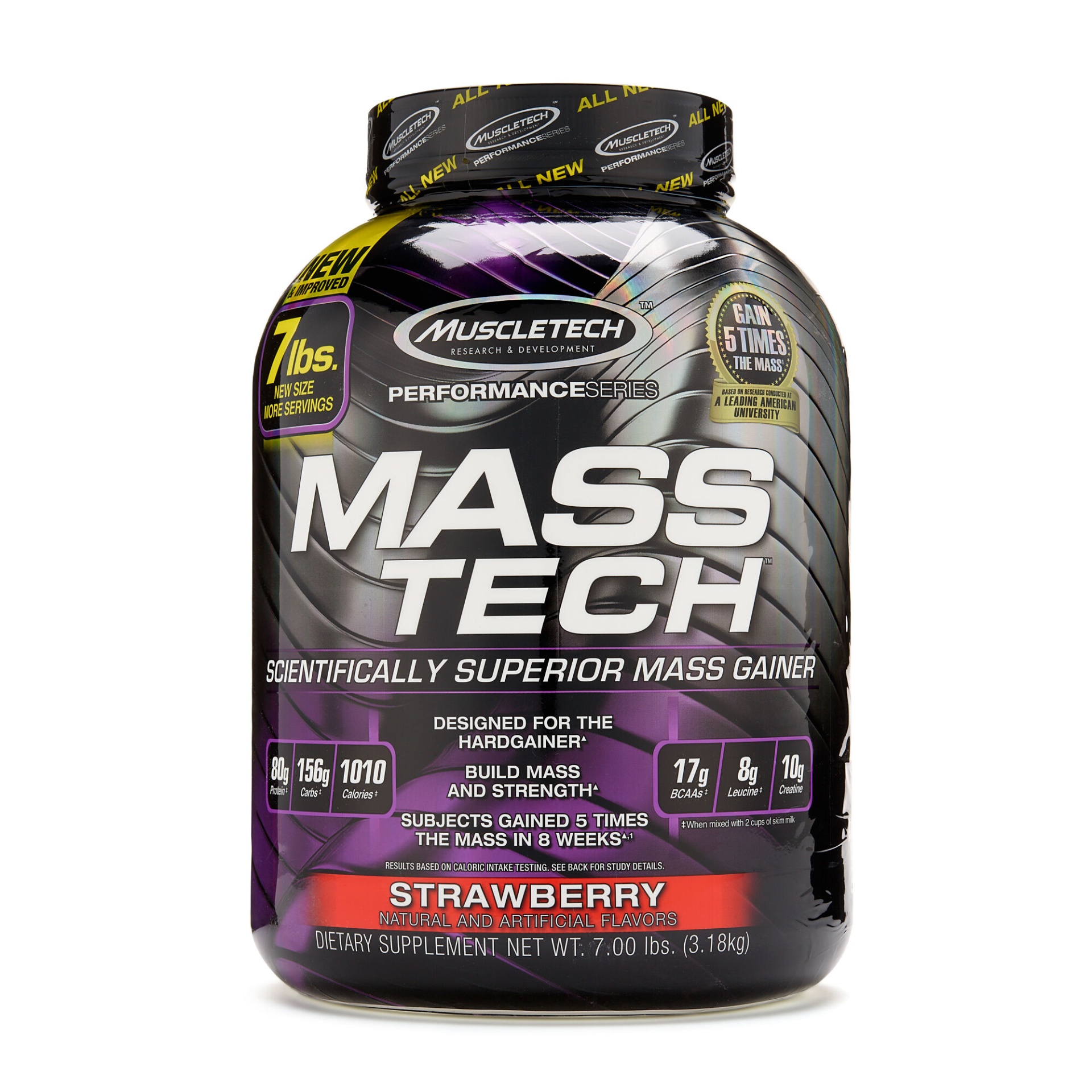 slide 1 of 1, MuscleTech Mass Tech - Strawberry, 7 lb