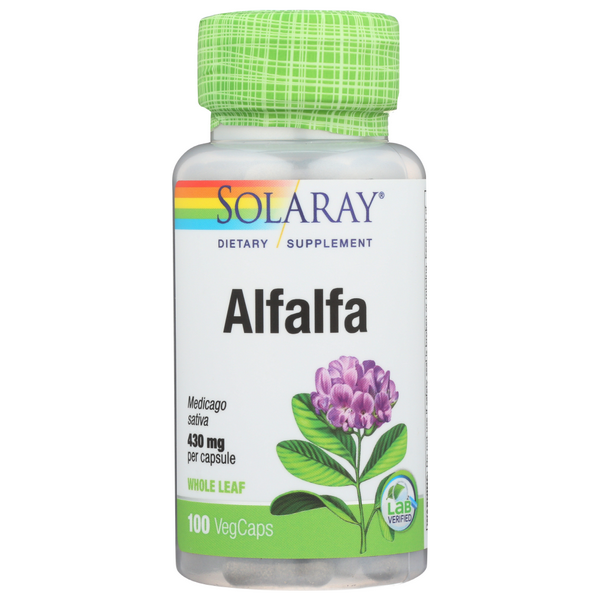 slide 1 of 1, Solaray Alfalfa 430Mg, 1 ct