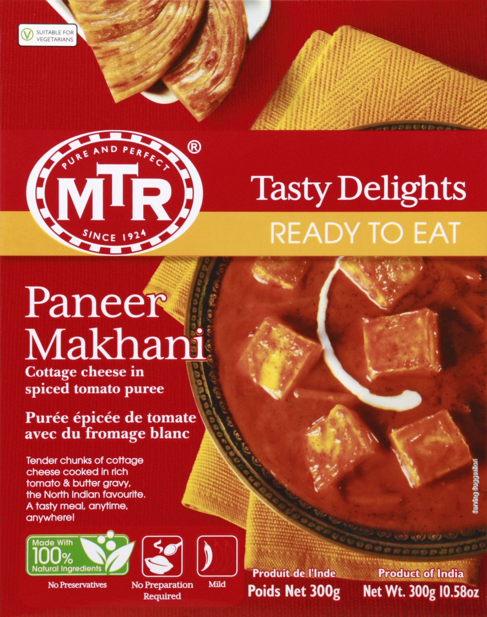 slide 3 of 4, Mtr Minute Meals Paneer Makhani 10.58 oz, 10.58 oz