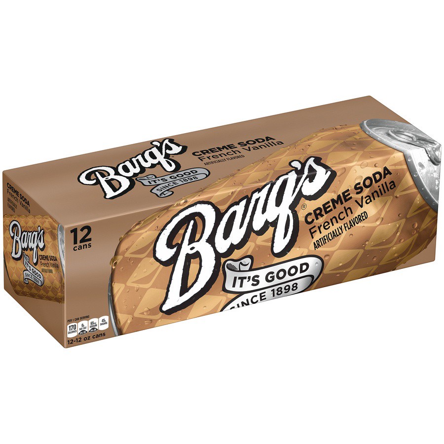 slide 3 of 8, Barq's Barqs French Vanilla Cream Soda Fridge Pack Cans- 12 ct, 12 ct