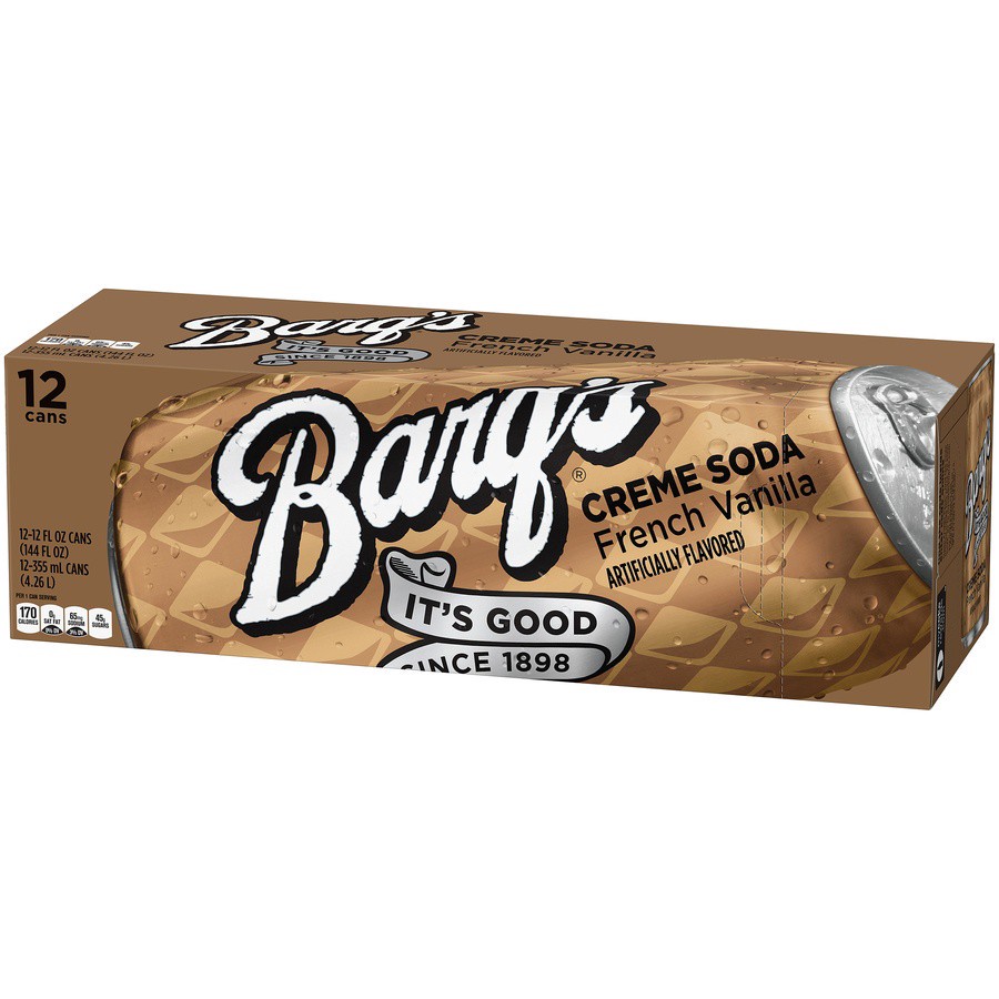 slide 2 of 8, Barq's Barqs French Vanilla Cream Soda Fridge Pack Cans- 12 ct, 12 ct