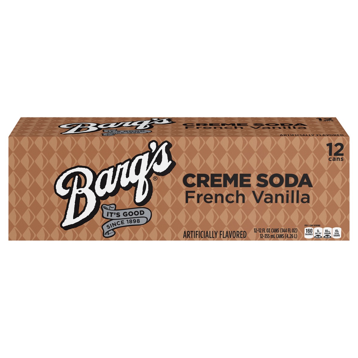 slide 1 of 8, Barq's Barqs French Vanilla Cream Soda Fridge Pack Cans- 12 ct, 12 ct