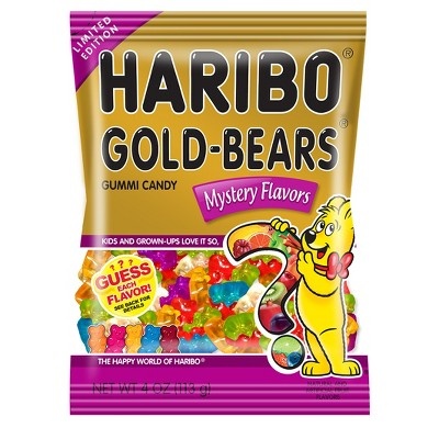 slide 1 of 1, Haribo Gold-Bears Gummi Candy Mystery Flavors, 4 oz