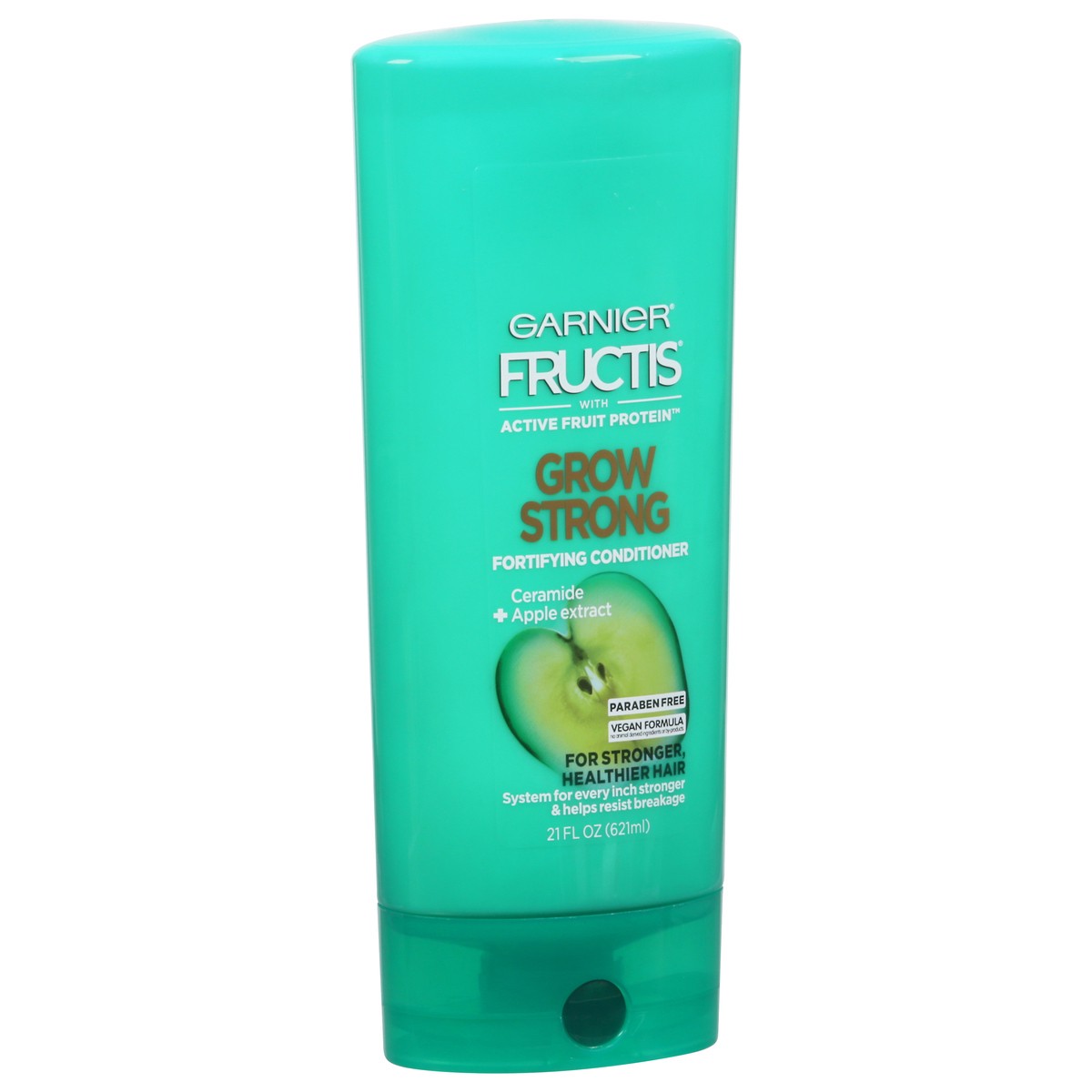slide 2 of 9, Garnier With Active Fruit Protein Grow Strong Fortifying Conditioner With Apple Extract & Ceramide, 21 oz