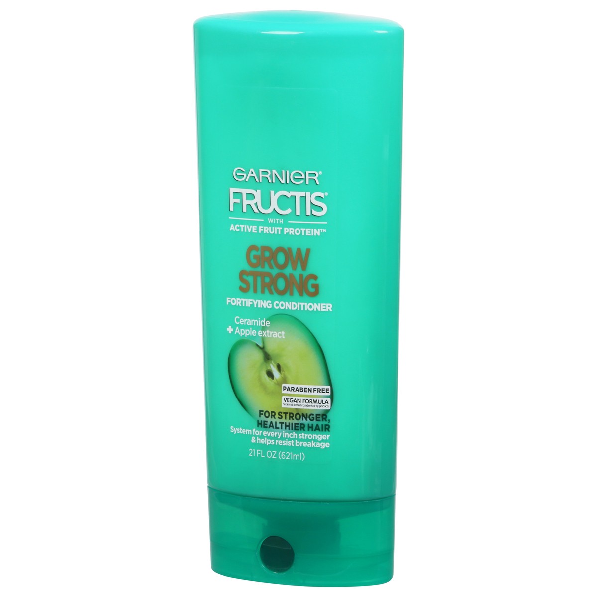 slide 3 of 9, Garnier With Active Fruit Protein Grow Strong Fortifying Conditioner With Apple Extract & Ceramide, 21 oz