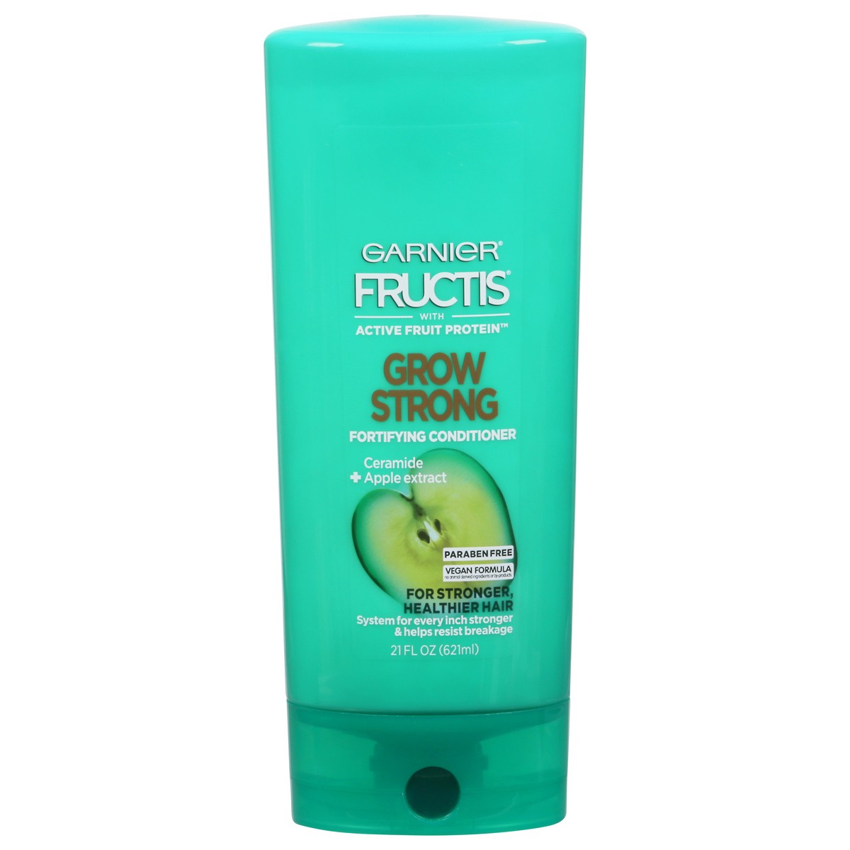 slide 1 of 9, Garnier With Active Fruit Protein Grow Strong Fortifying Conditioner With Apple Extract & Ceramide, 21 oz