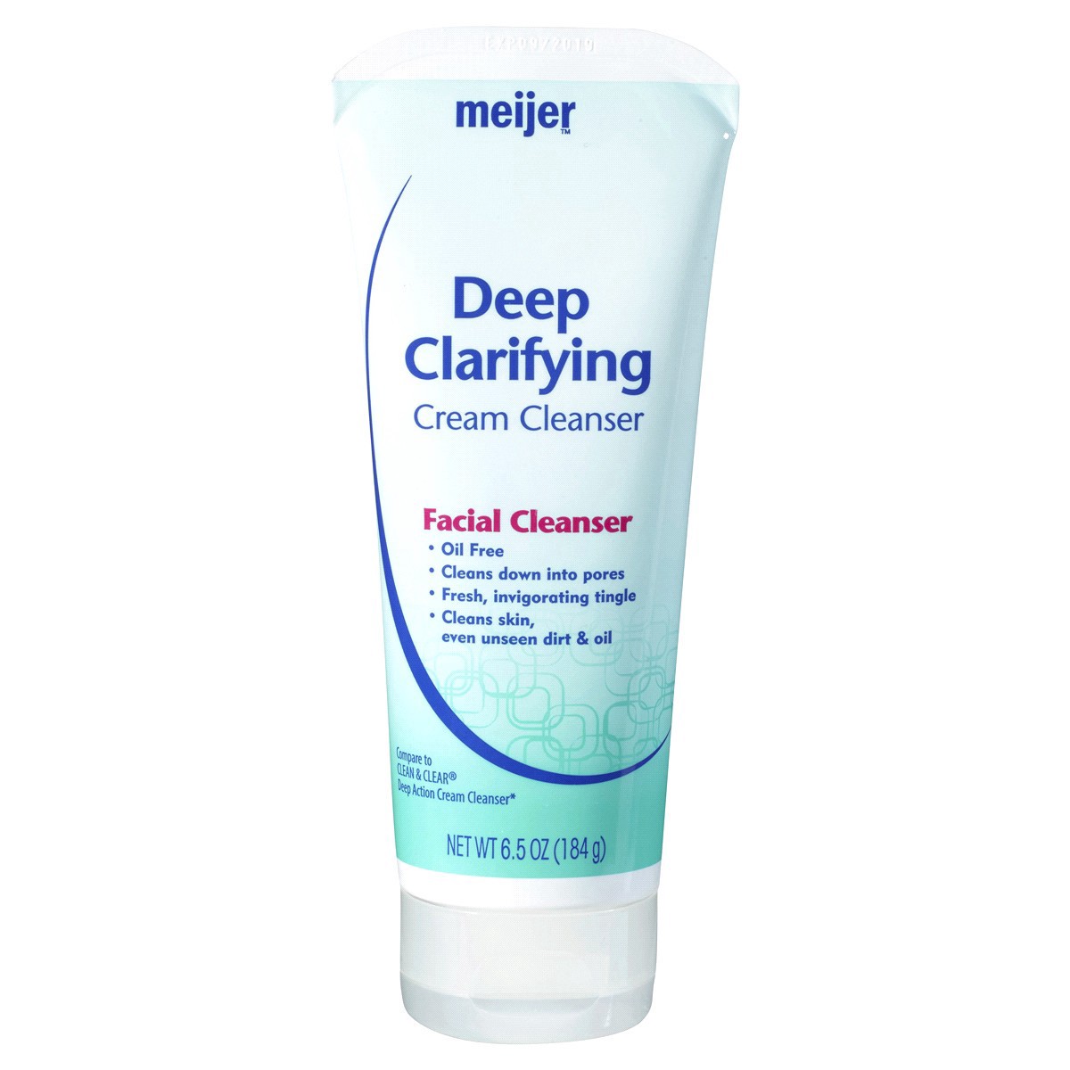 slide 1 of 5, Meijer Deep Clarifying Cream Facial Cleanser, 6.5 oz