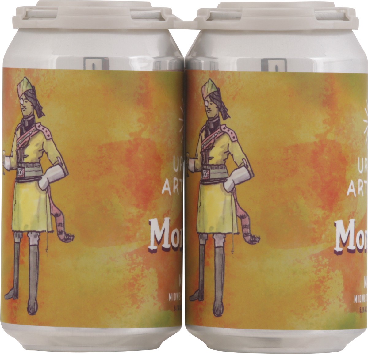 slide 10 of 11, Urban Artifact Monocle Mango Beer 4 - 12 fl oz Cans, 4 ct; 12 oz