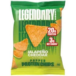 Legendary Foods Popped Jalapeno Cheddar Flavored Protein Chips 1.2 oz