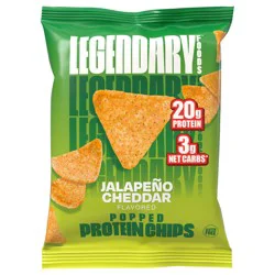 Legendary Foods Popped Jalapeno Cheddar Flavored Protein Chips 1.2 oz