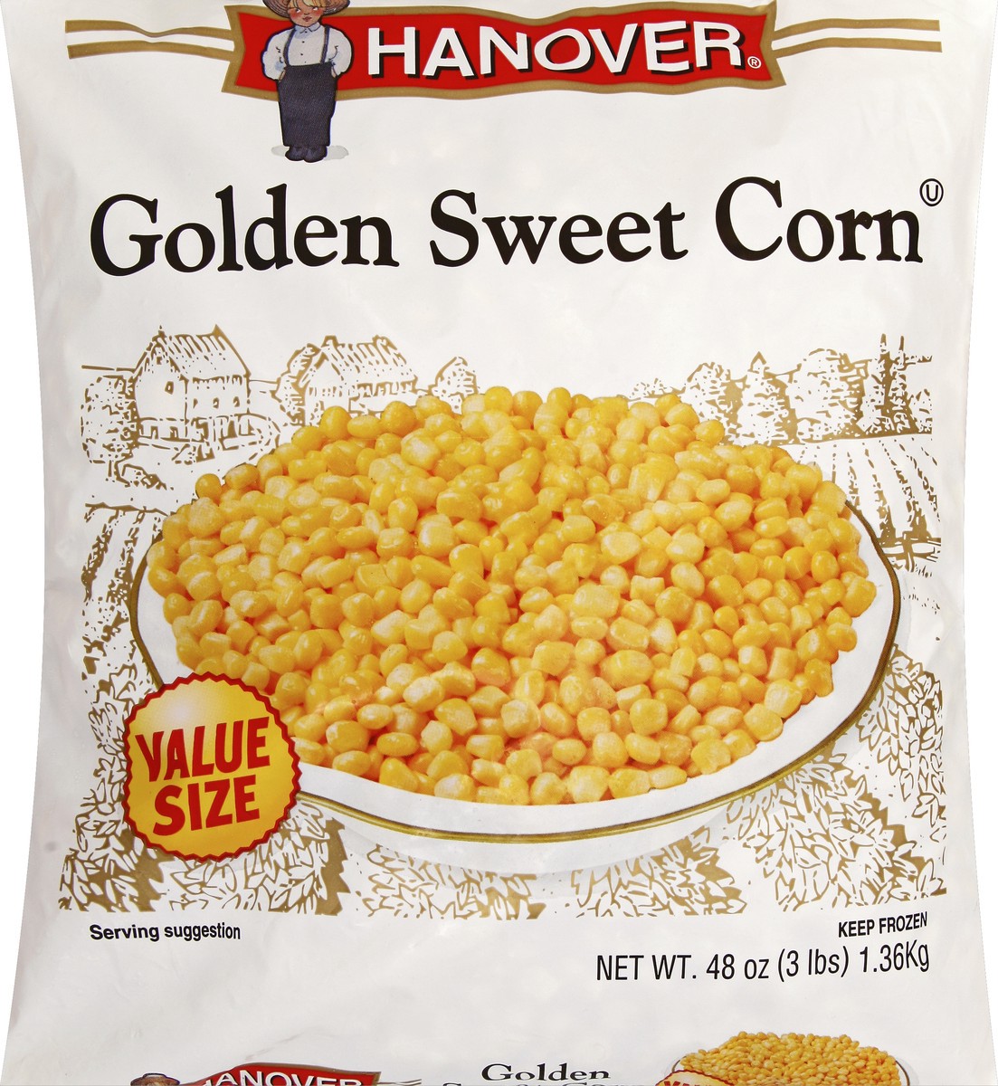 slide 5 of 5, Hanover Sweet Corn 48 oz, 48 oz