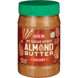 H-E-B No Sugar Added Creamy Almond Butter
