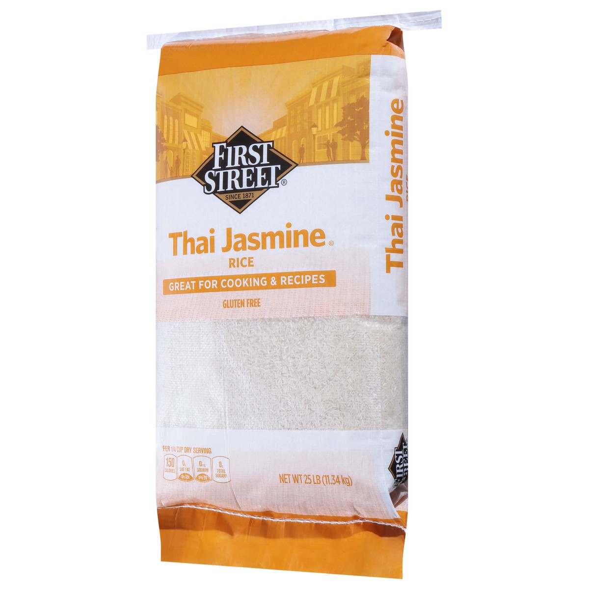 slide 4 of 4, First Street Jasmine Rice, 25 lb