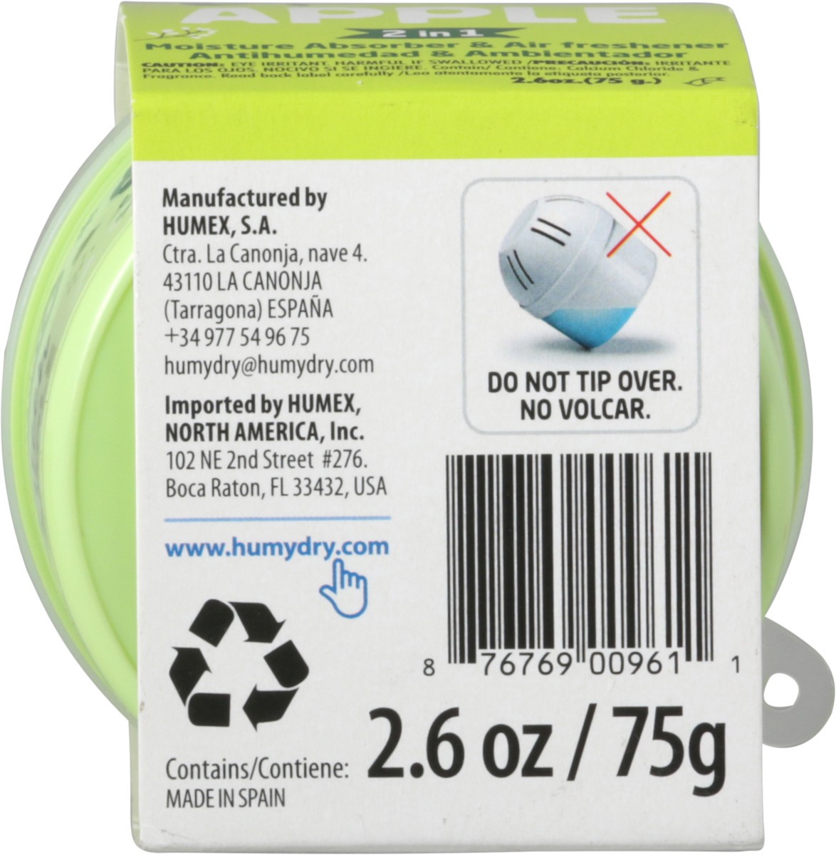 slide 4 of 9, Humydry 2 in 1 Green Apple Moisture Absorber & Air Freshener 2.6 oz, 2.6 oz