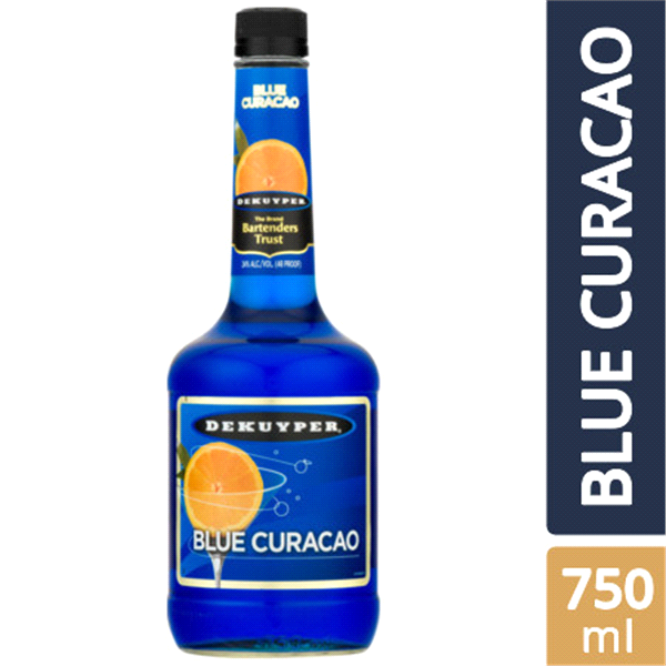 slide 1 of 1, DeKuyper Blue Curaao, 750 ml