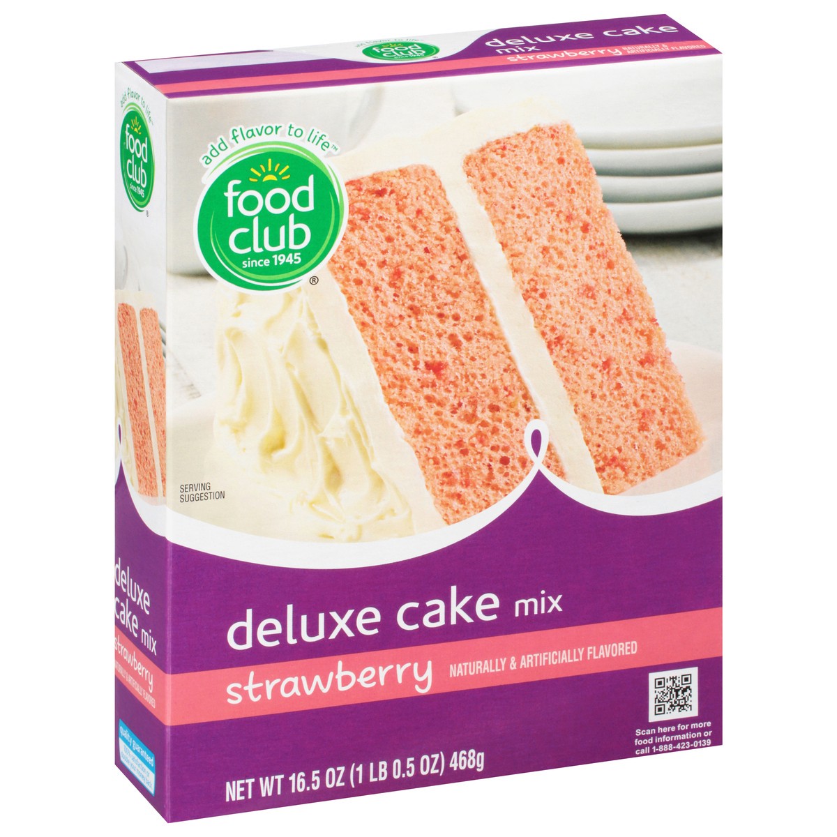 slide 10 of 14, Food Club Deluxe Strawberry Cake Mix 16.5 oz, 16.5 oz