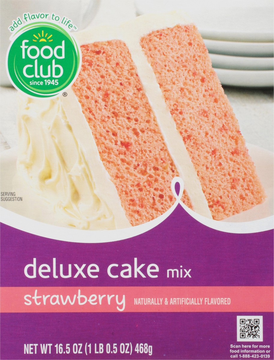 slide 8 of 14, Food Club Deluxe Strawberry Cake Mix 16.5 oz, 16.5 oz