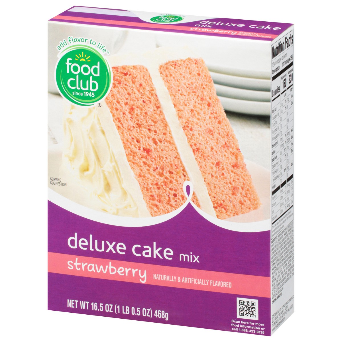 slide 13 of 14, Food Club Deluxe Strawberry Cake Mix 16.5 oz, 16.5 oz