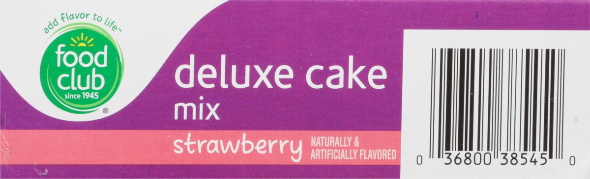 slide 14 of 14, Food Club Deluxe Strawberry Cake Mix 16.5 oz, 16.5 oz