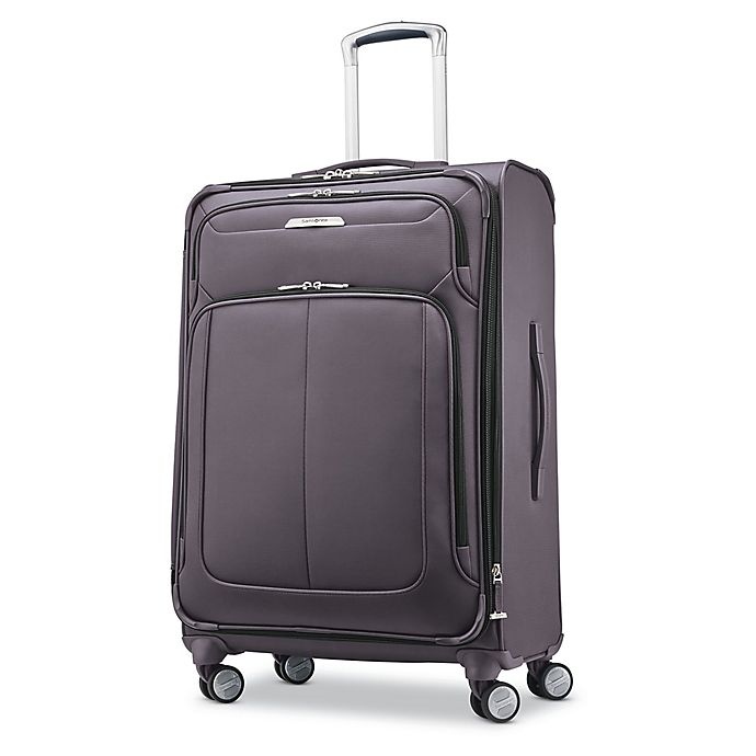 slide 1 of 5, Samsonite Solyte DLX Expandable Spinner Checked Luggage - Grey, 25 in