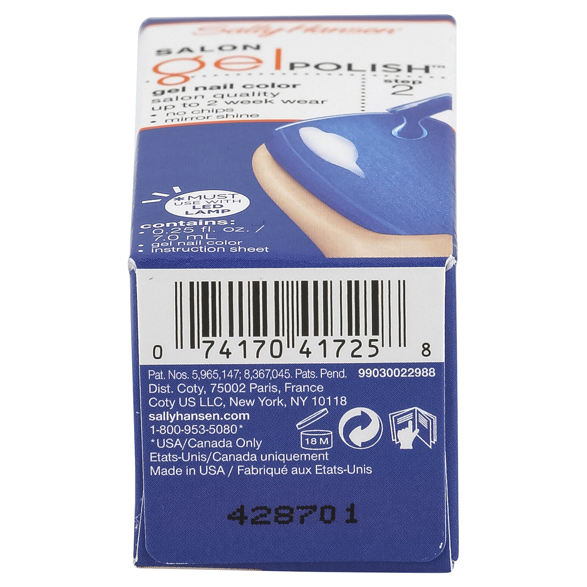 slide 6 of 6, Sally Hansen Salon Gel Polish Gel Nail Color Blue My Mind, 1 ct