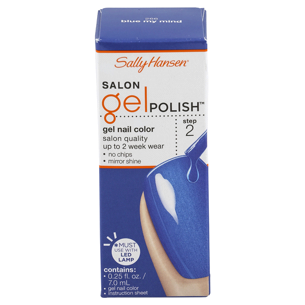 slide 1 of 6, Sally Hansen Salon Gel Polish Gel Nail Color Blue My Mind, 1 ct