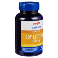 slide 7 of 17, MEIJER WELLNESS Meijer Natural Soy Lecithin Softgel, 100 ct; 1200 mg