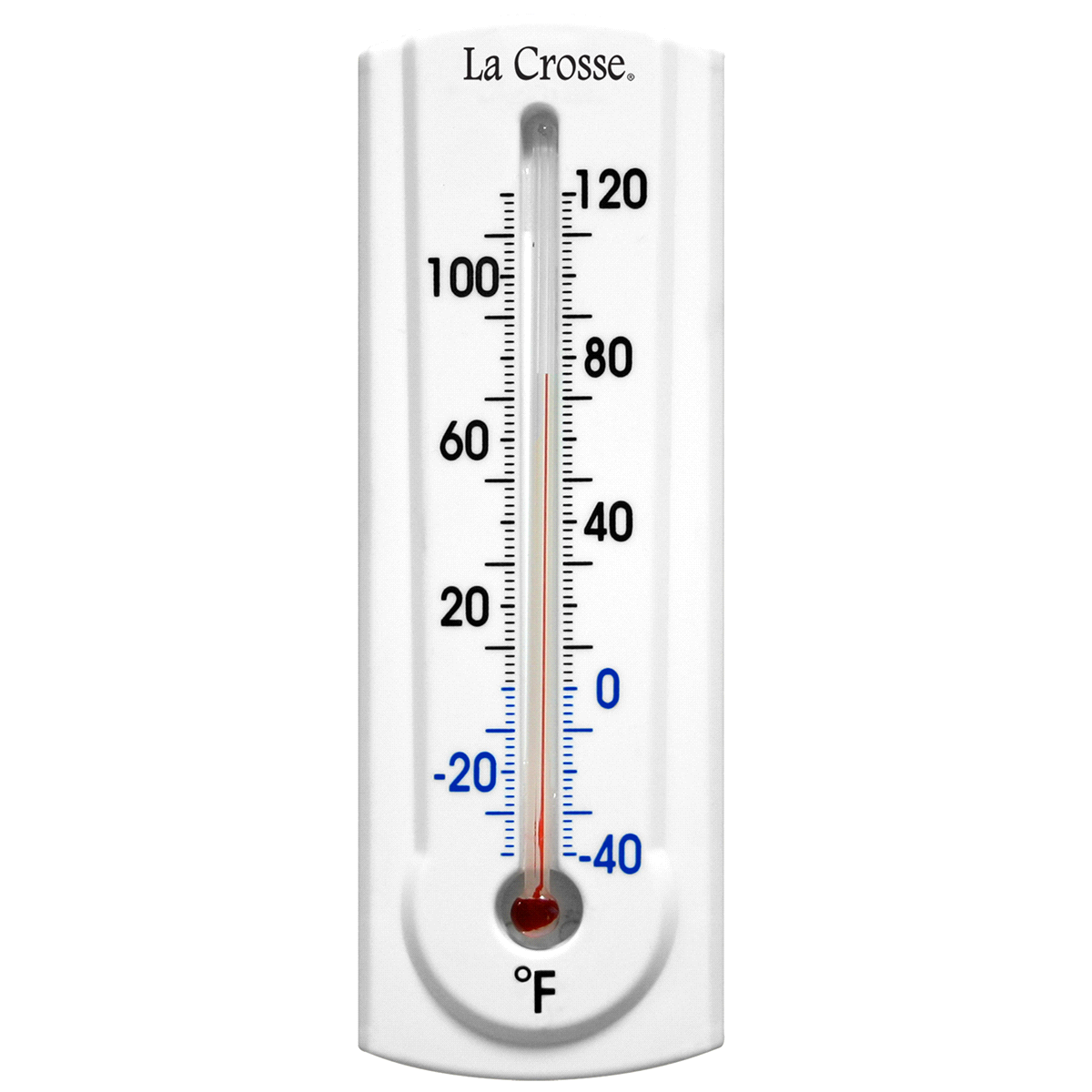 slide 1 of 5, La Crosse 6.5" Traditional Thermometer with Key Holder - 204-107, 6.5 ft