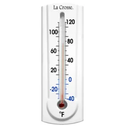 La Crosse 6.5" Traditional Thermometer with Key Holder - 204-107