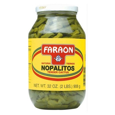 slide 1 of 1, Faraon Nopales Naturales Jar, 32 oz