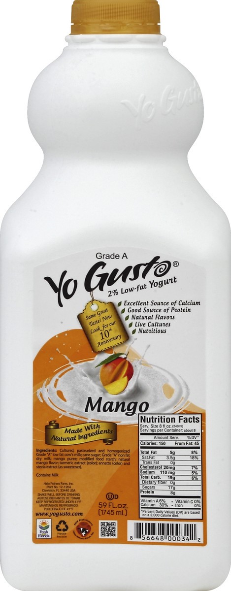 slide 4 of 4, YoGusto Yogurt 59 oz, 59 oz